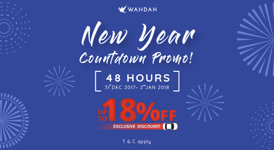WAHDAH New Year Countdown Promo!